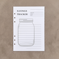 Savings Tracker | A5 Ring Binder Inserts