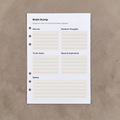 Brain Dump | A5 Ring Binder Inserts