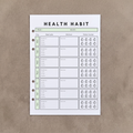 Health Habits | A5 Ring Binder Inserts