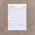 Monthly Overview 2026 / 2027 | A5 Ring Binder Inserts