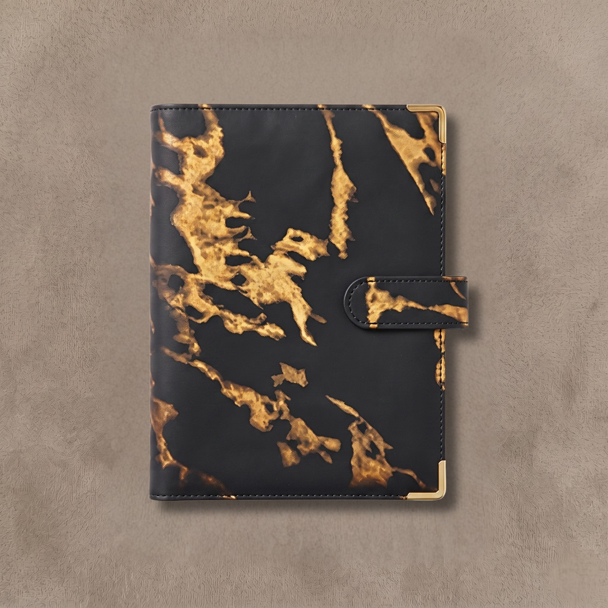 Black Marble A5 Binder Planner