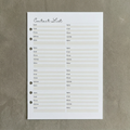 Contact List | A5 Ring Binder Inserts