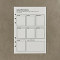Affirmations | A5 Ring Binder Inserts