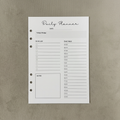 Daily Planner with To Do List | A5 Ring Binder Inserts