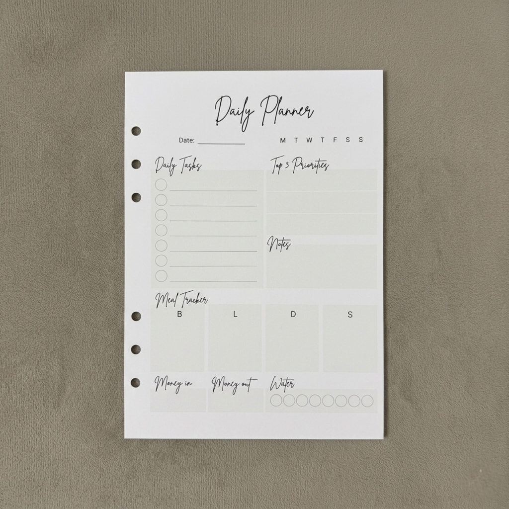 The Everything Daily Planner | A5 Ring Binder Inserts