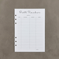Debt Tracker | A5 Ring Binder Inserts