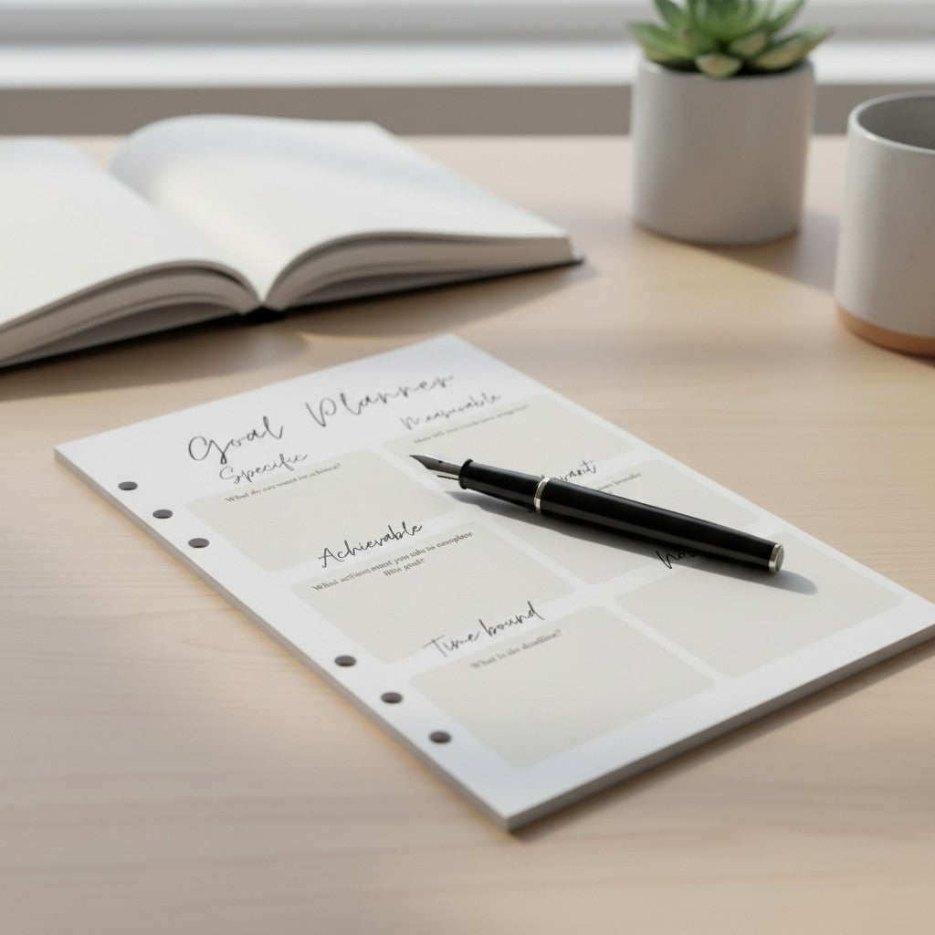 SMART Goal Planner | A5 Ring Binder Inserts