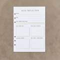 Goal Reflection | A5 Ring Binder Inserts