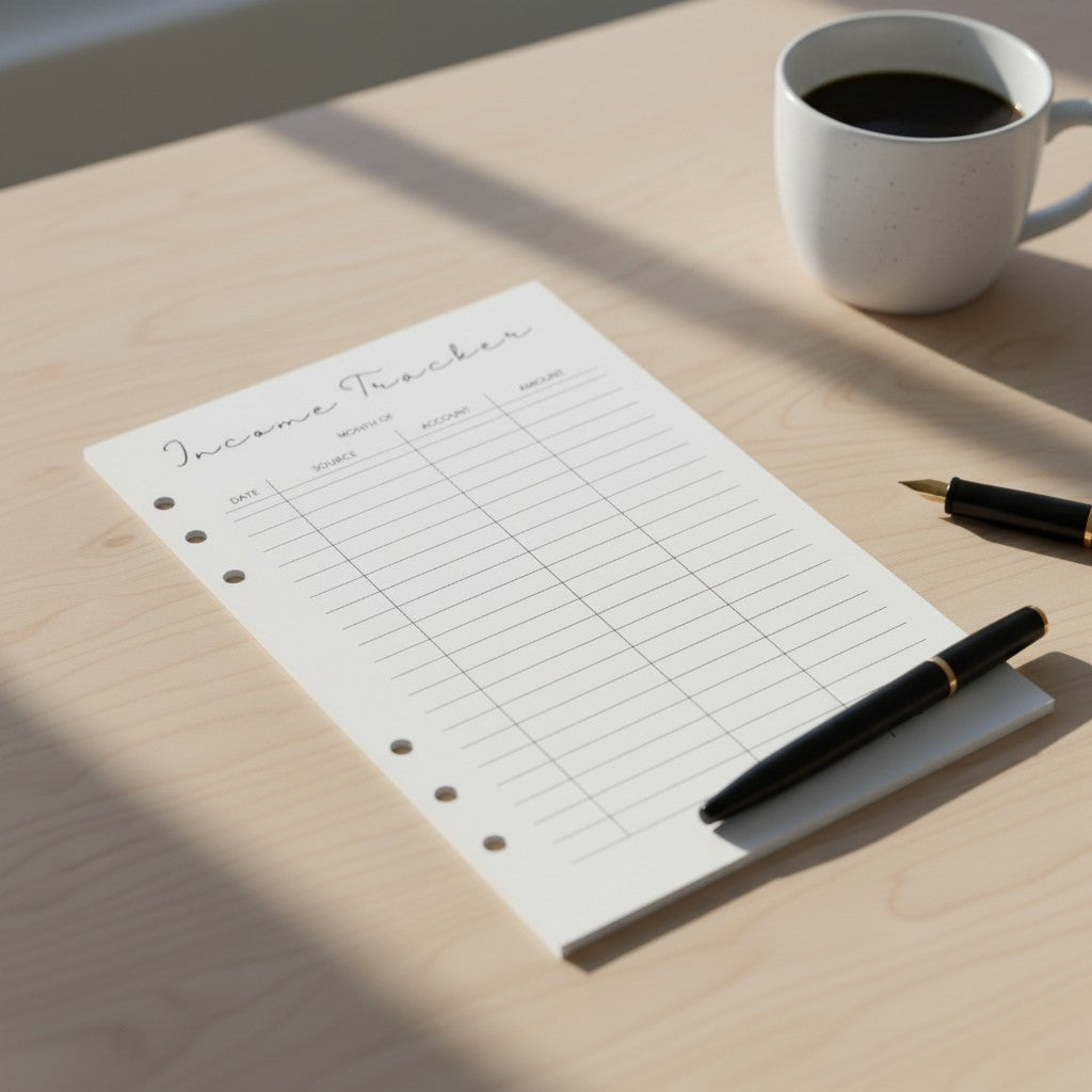 Income Tracker | A5 Ring Binder Inserts