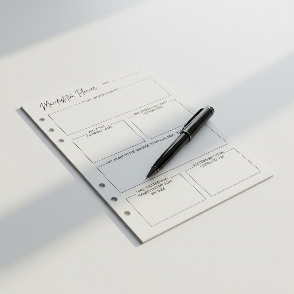 Manifestation Planner | A5 Ring Binder Inserts