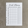 Meal Planner with Shopping List | A5 Ring Binder Insert
