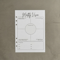 Monthly Vision | 12 PACK - A5 Ring Binder Insert