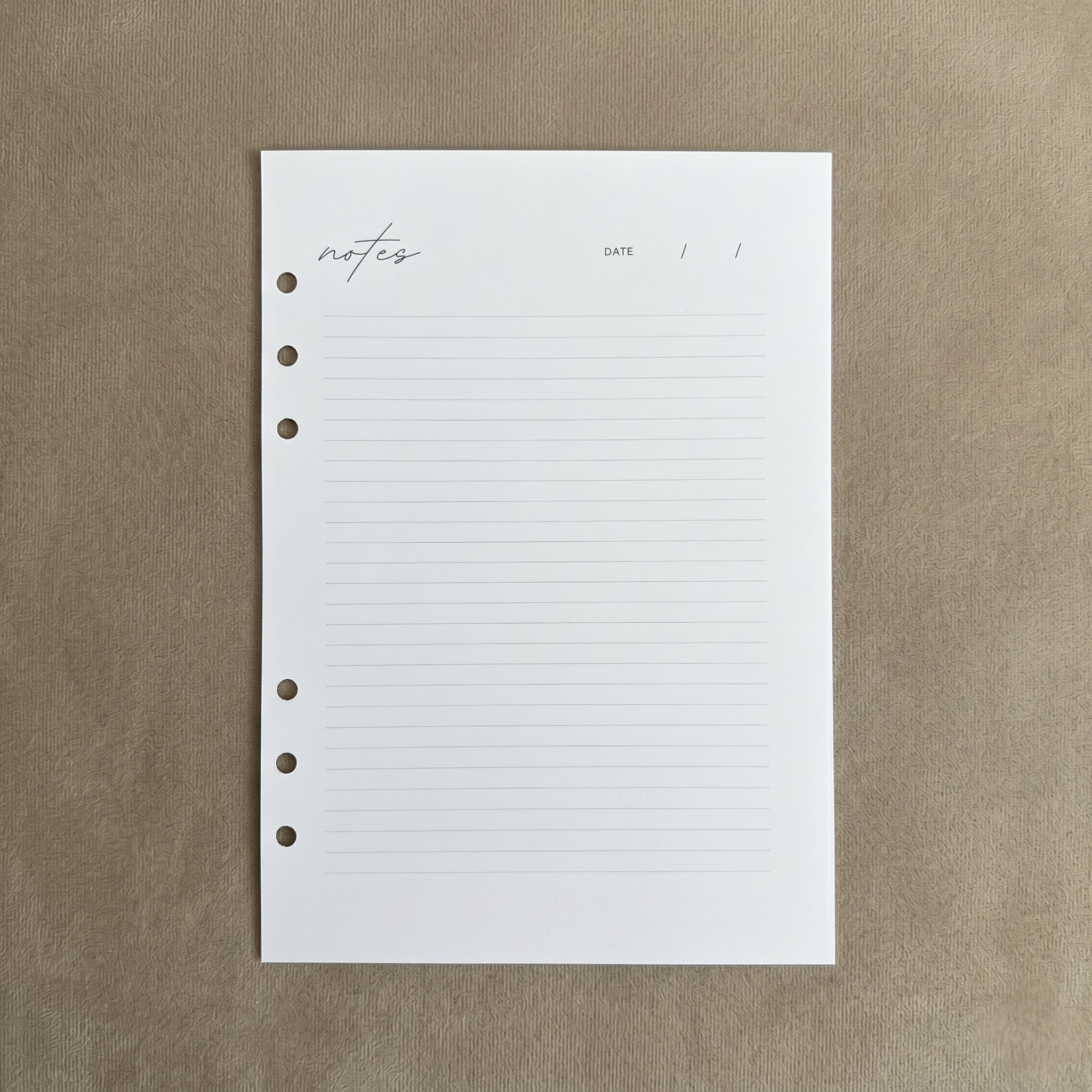 Notes | A5 Ring Binder Inserts