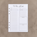 To Do List | A5 Ring Binder Inserts