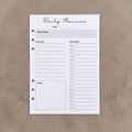 Daily Planner with To Do List | A5 Ring Binder Inserts