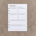 Worry Journal | A5 Ring Binder Insert