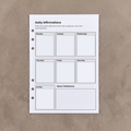 Affirmations | A5 Ring Binder Inserts