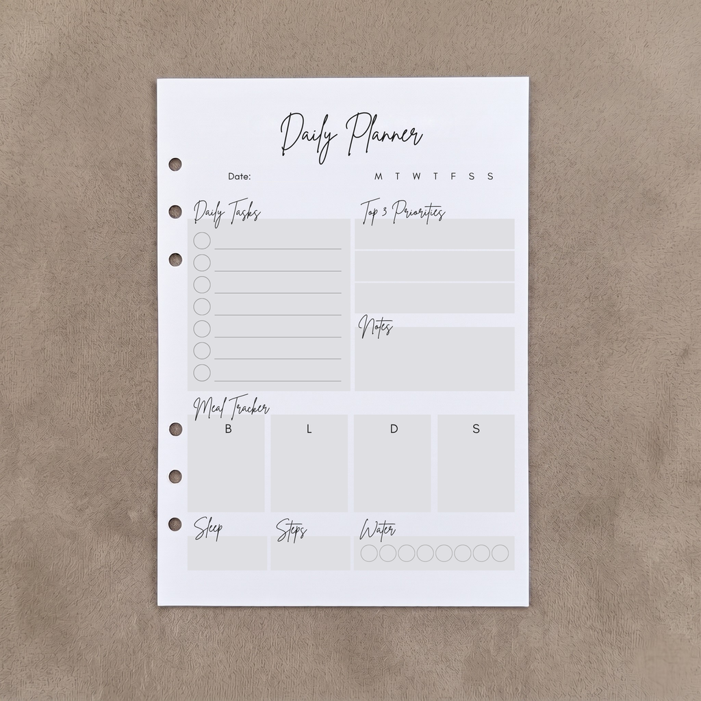 The Everything Daily Planner | A5 Ring Binder Inserts